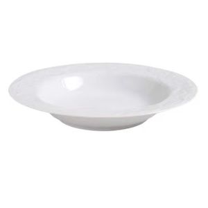 Pfaltzgraff Pageantry large, porcelain rimmed bowl in white